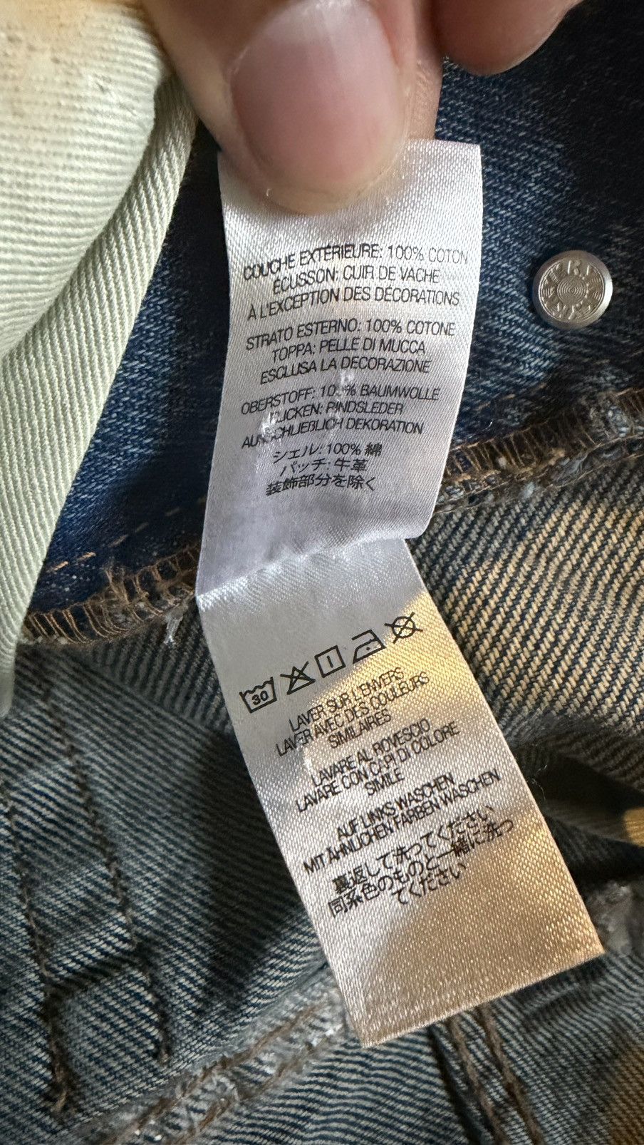 B.B. Simon × Supreme SS22 Supreme B.B simon studded regular jean (30) (blue) Size US 30 / EU 46 - 10 Thumbnail