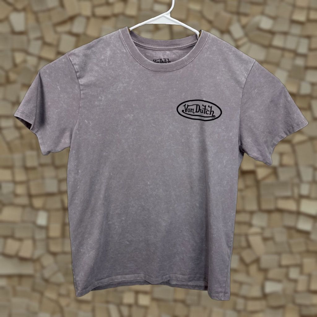 Von Dutch VON DUTCH ACID WASH EMBLEM LOGO EAGLE ROSES T SHIRT GREY Large Size US L / EU 52-54 / 3 - 1 Thumbnail