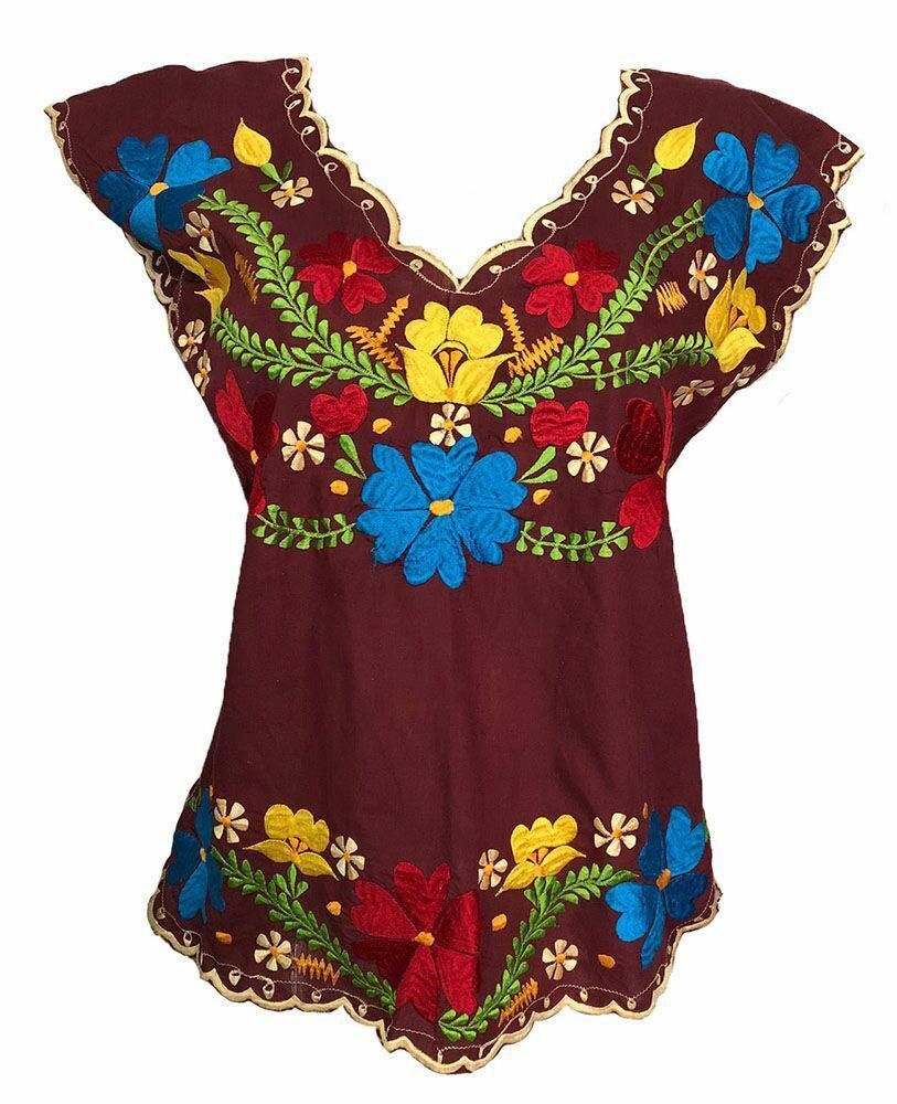 Designer Pre Owned Brown Hand Made Blouse L Size L / US 10 / IT 46 - 1 Thumbnail