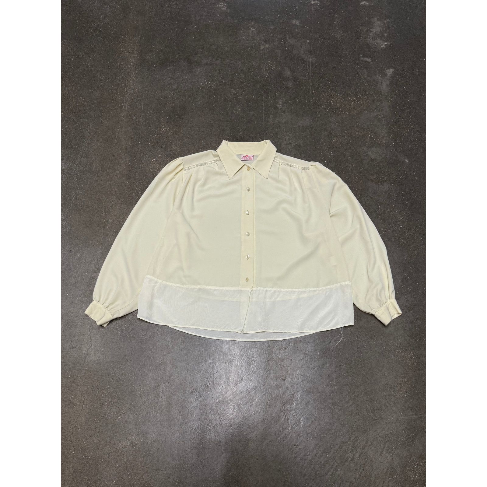 Vintage Vintage European 1970's Women's Pearl Blouse - True Vintage Size L / US 10 / IT 46 - 1 Thumbnail