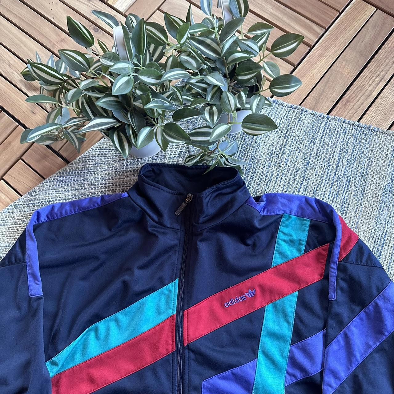 Adidas Vintage 90s Adidas Logo Three Stripes Zip Up Track Jacket Size US XL / EU 56 / 4 - 3 Thumbnail
