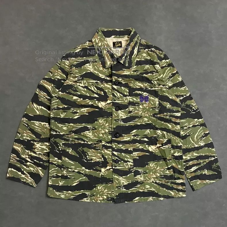 AWGE × Needles AWGE x Needles Reversible Work Jacket | Grailed