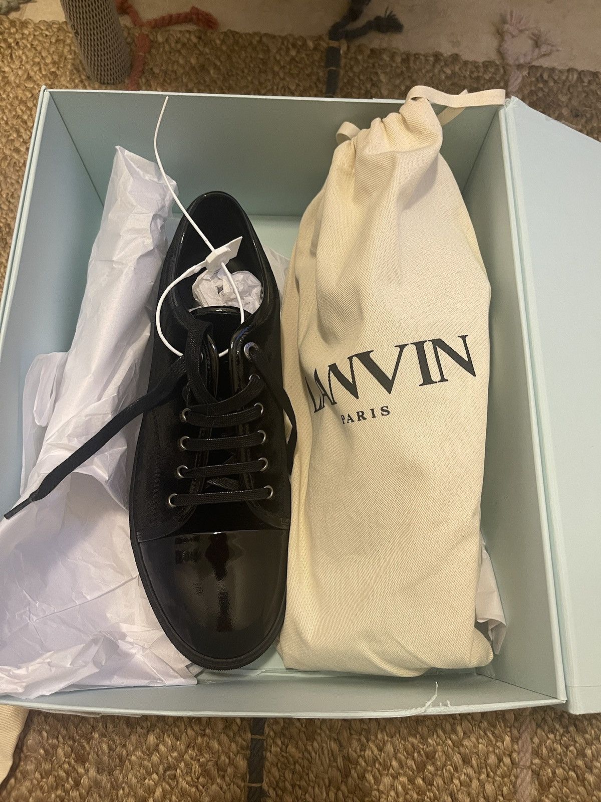 Lanvin Lanvin DBB1 Velvet Panelled Sneakers Size US 11 / EU 44 - 9 Thumbnail