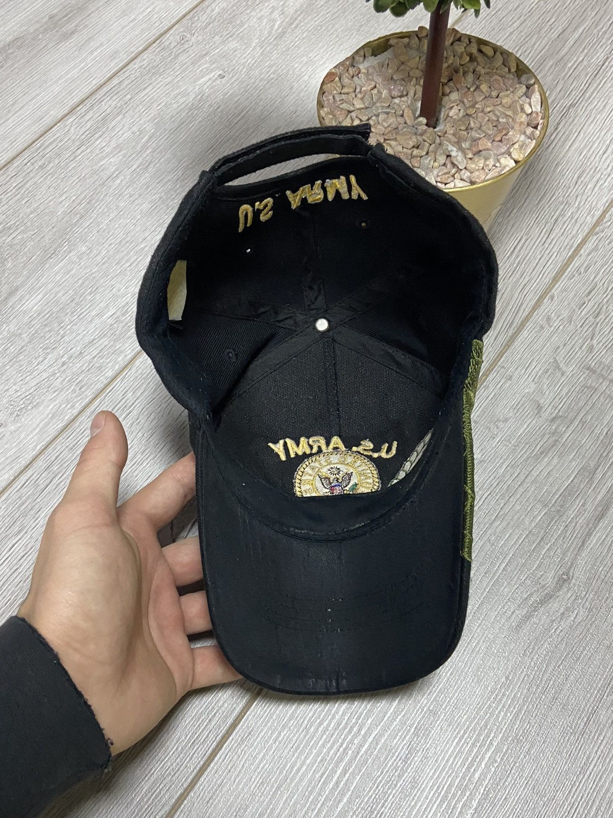 Vintage USA army retired vintage big logo cap Size ONE SIZE - 6 Thumbnail