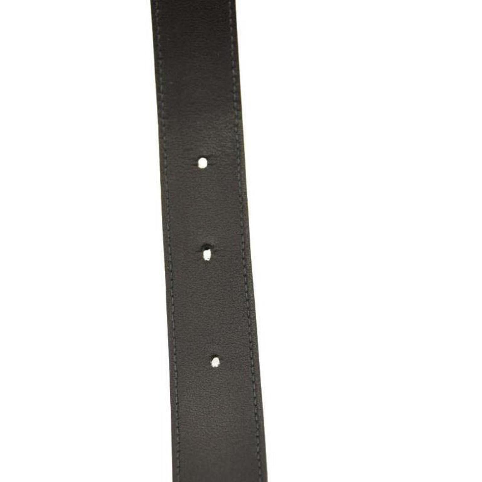Gucci GUCCI Calfskin Double G 20mm Belt 100 40 Black Size ONE SIZE - 11 Thumbnail