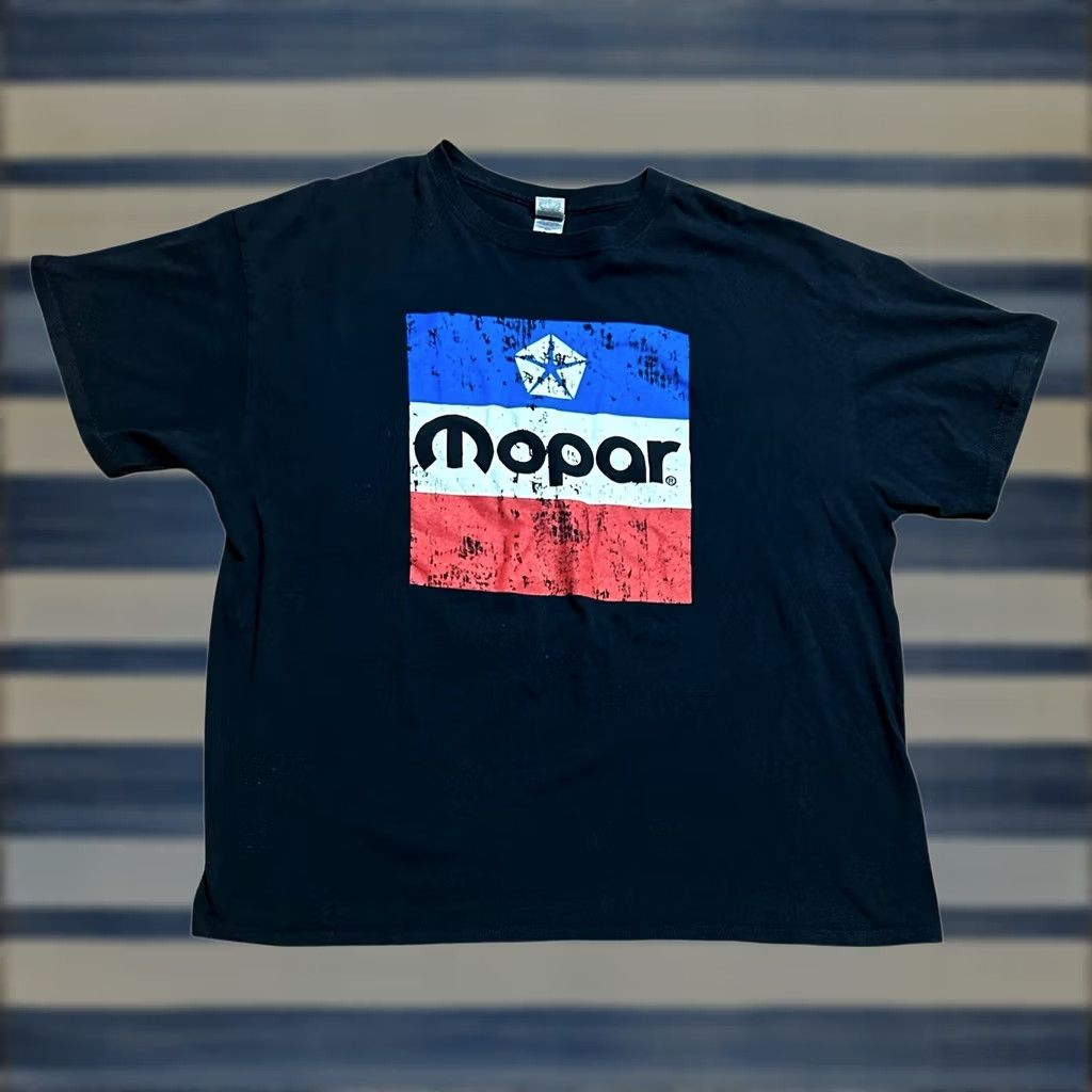 Vintage Mopar Vintage Black T-Shirt Short Sleeve Tee Men's XL Distressed Cars Parts Graphic Print Shirt Size US XL / EU 56 / 4 - 1 Thumbnail