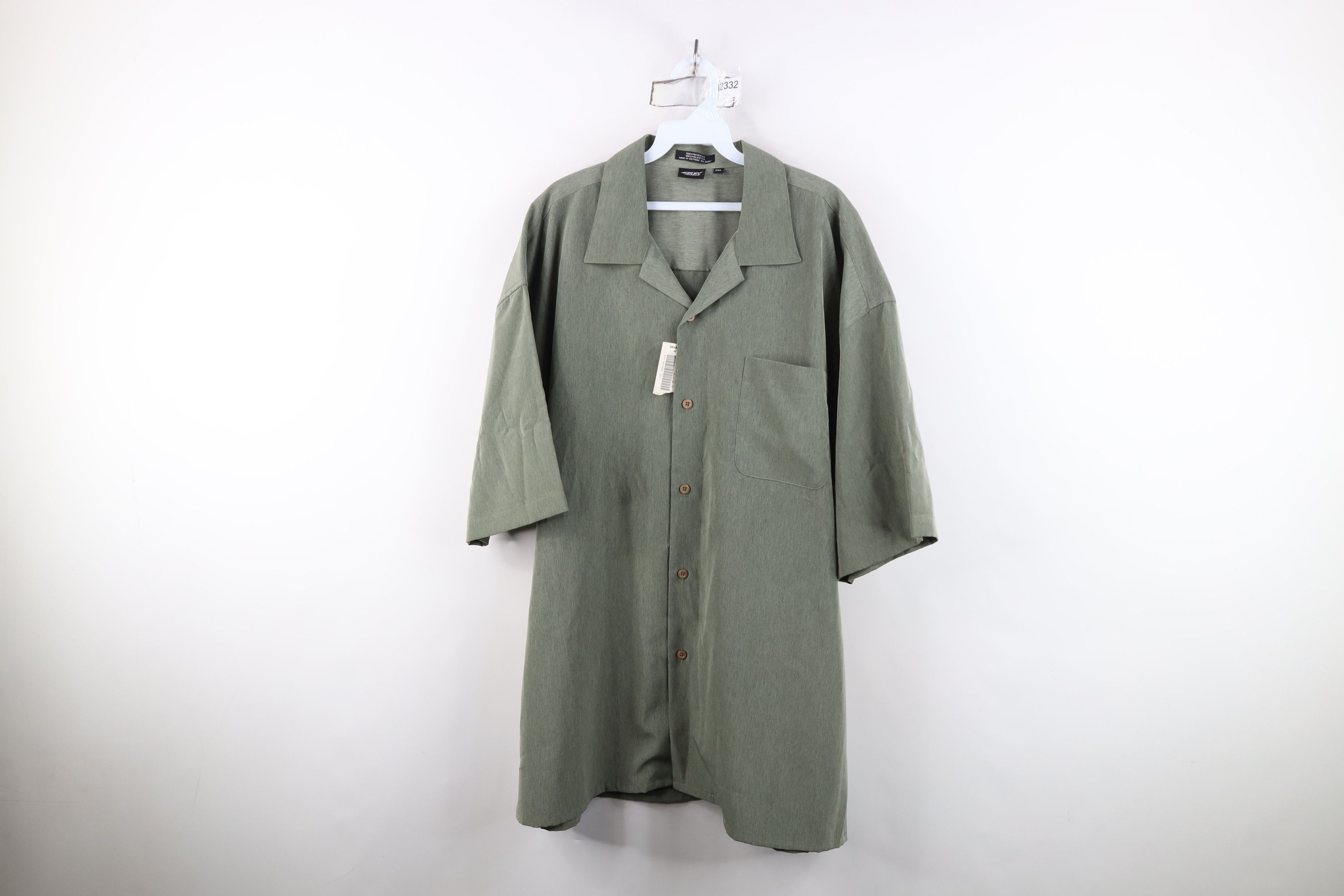 Vintage Deadstock Vintage 90s Y2K Streetwear Collar Button Shirt Size US XXL / EU 58 / 5 - 1 Thumbnail