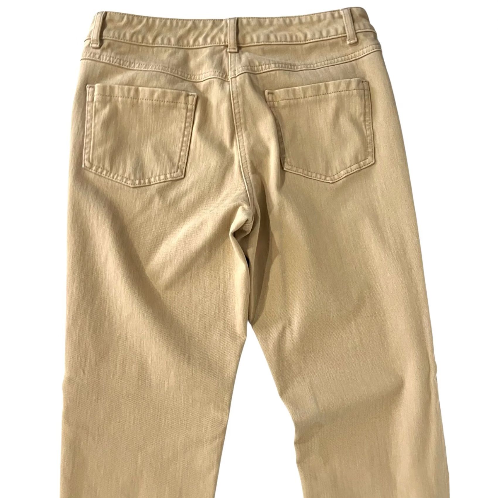 J.McLaughlin J. McLaughlin Jeans Tan Women’s 6 Cotton Spandex Slim Leg Mid Rise 30in Inseam Size 28" / US 6 / IT 42 - 4 Thumbnail