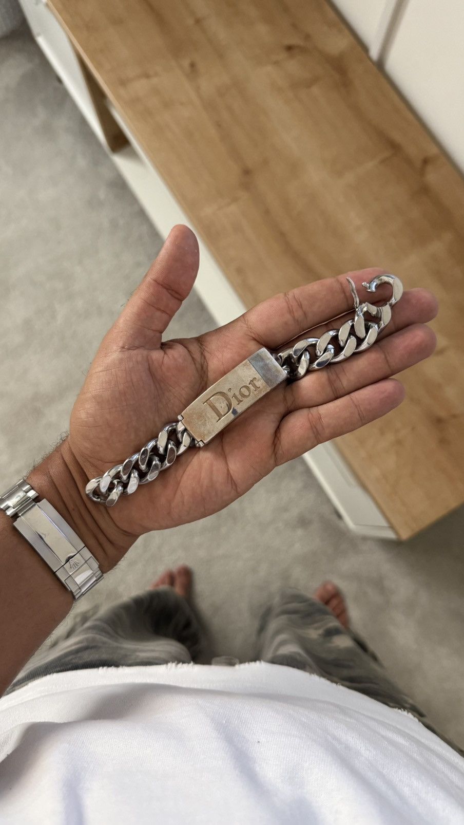 Dior Dior Silver Hidden Compartment Bracelet Size ONE SIZE - 2 Thumbnail
