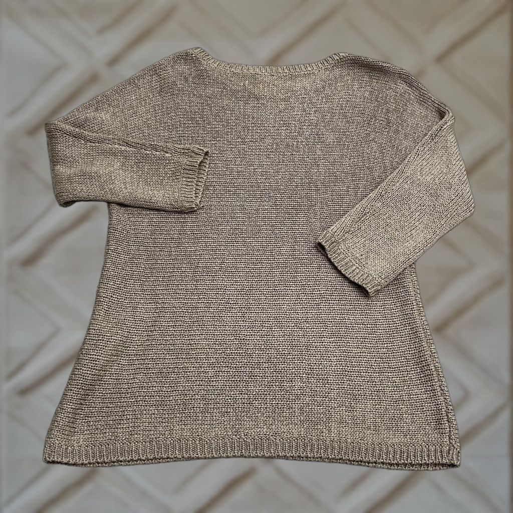 Vintage Chico's Pullover Sweater Womens S Brown Acrylic Knit Dolman Round Neck 3/4 Sleeve All Seasons Casual Classic Size S / US 4 / IT 40 - 1 Thumbnail