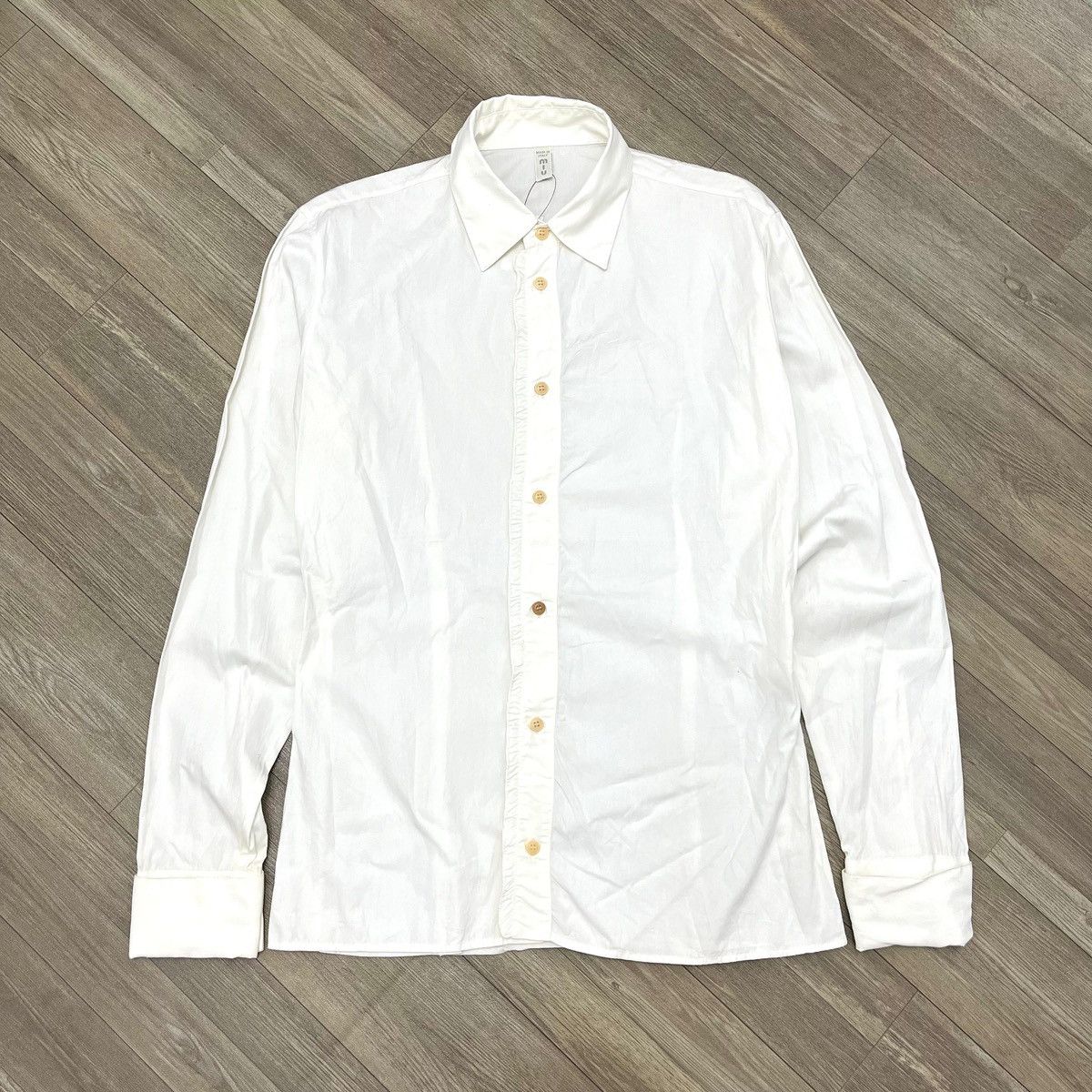 Vintage Miu Miu Prada Luxury White Button Up Shirt