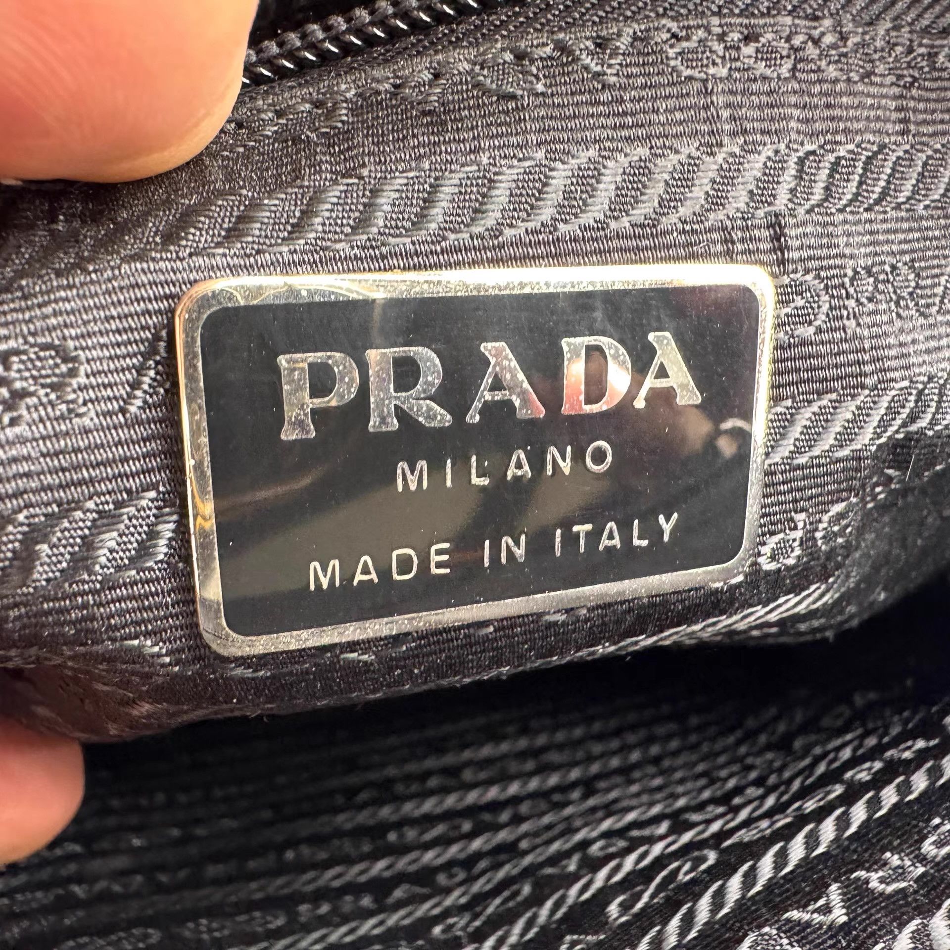 Prada Prada vintage nylon parachute fabric women's handbag Ｑ27 Size ONE SIZE - 3 Thumbnail
