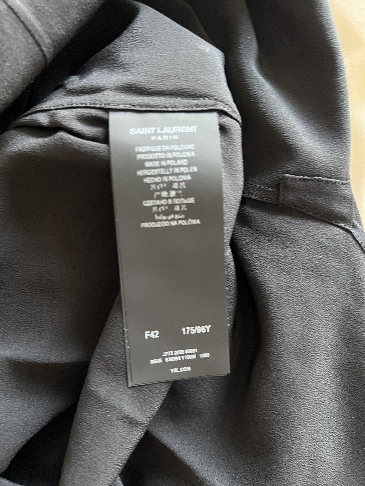 Saint Laurent Paris Saint Laurent black silk shirt SzF40 Size US S / EU 44-46 / 1 - 14 Thumbnail