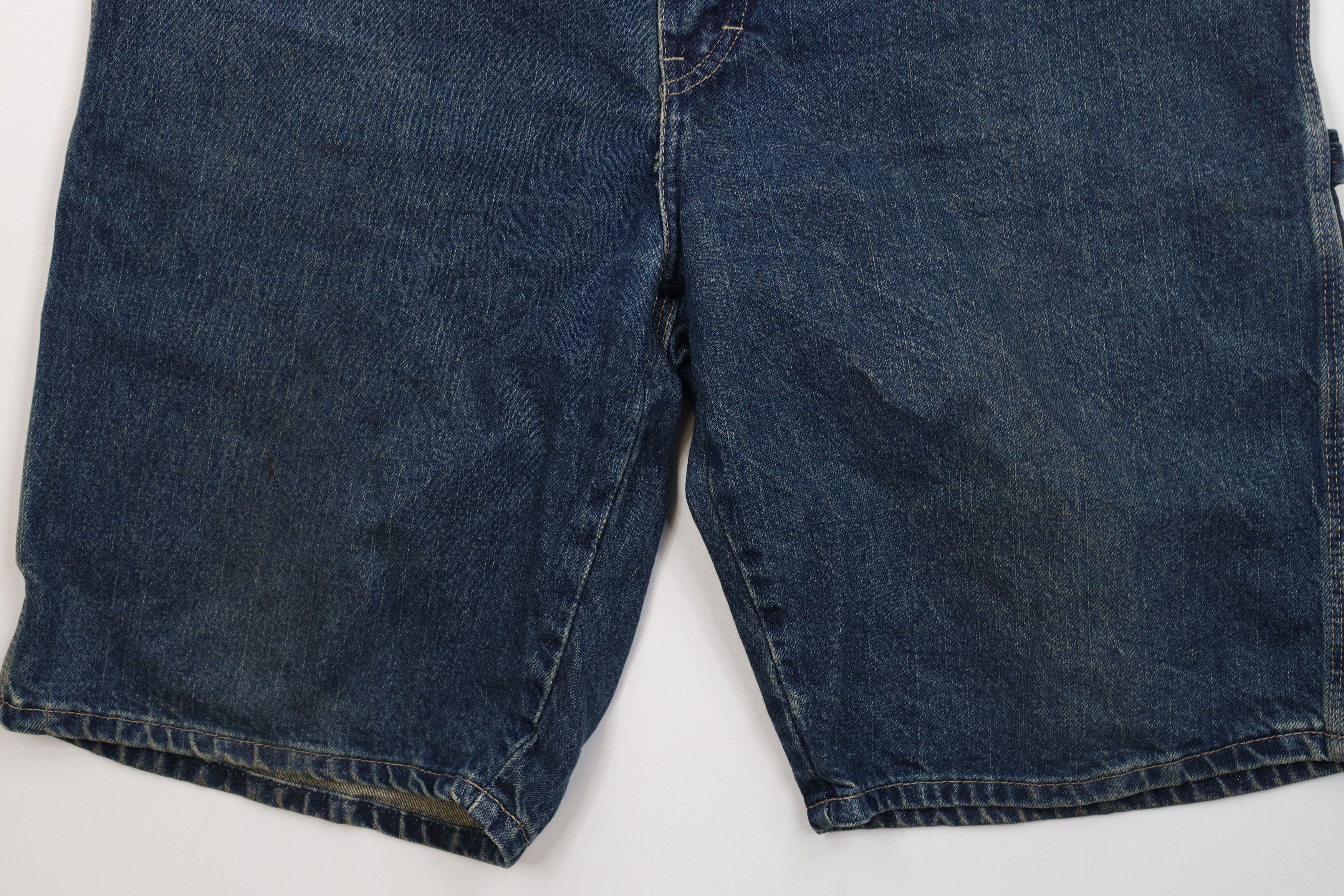 Dickies Vintage Y2K Dickies Relaxed Fit Dungaree Denim Jean Shorts Size US 34 / EU 50 - 4 Thumbnail