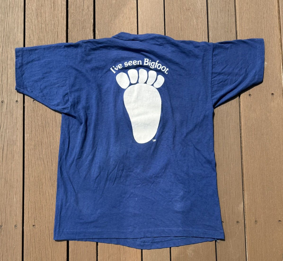 Champion Vintage Single Stitch Flocked Bigfoot Tee Size US XL / EU 56 / 4 - 2 Thumbnail