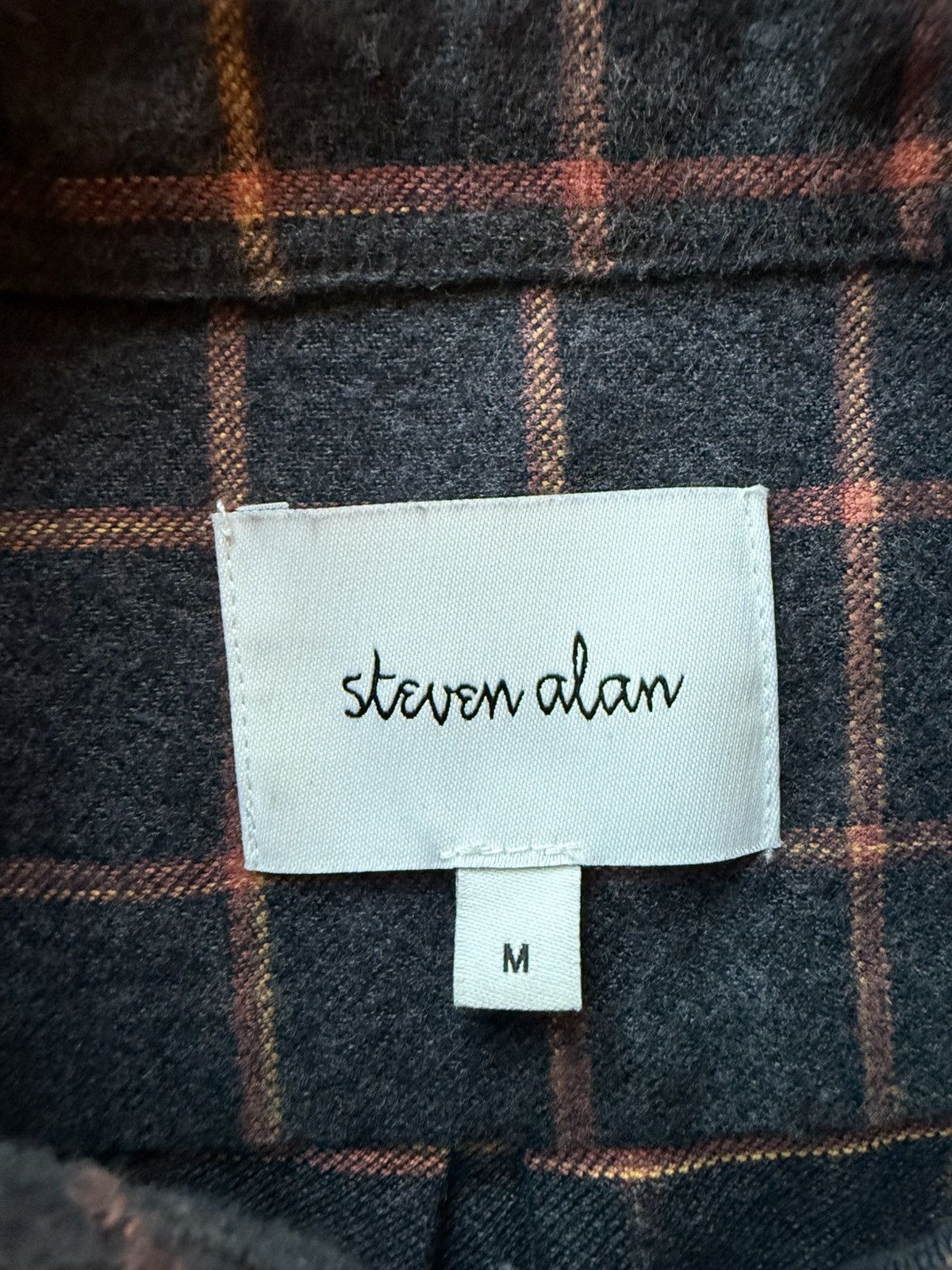 Steven Alan Steven Alan Flannel Button-Down Shirt — Size M | Charcoal Size US M / EU 48-50 / 2 - 2 Thumbnail