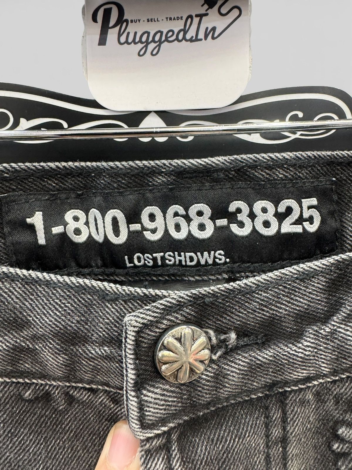 LOSTSHDWS LOSTSHDWS Wide Black Jeans Size US 32 / EU 48 - 2 Thumbnail