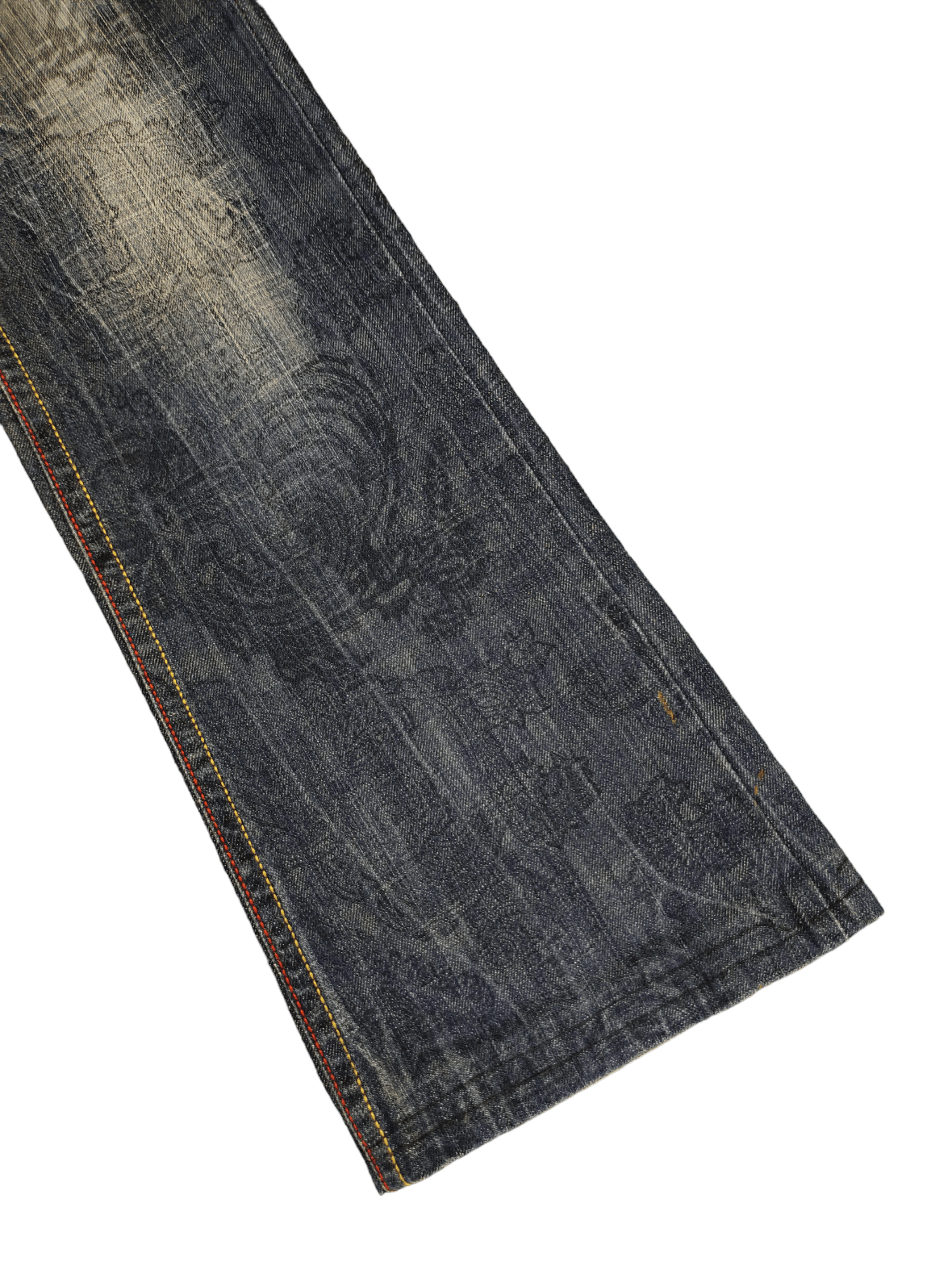 If Six Was Nine Flare Jeans Riobera Embroide Faded Low Rise Boot Cut Y2k Goa Size US 28 / EU 44 - 17 Thumbnail