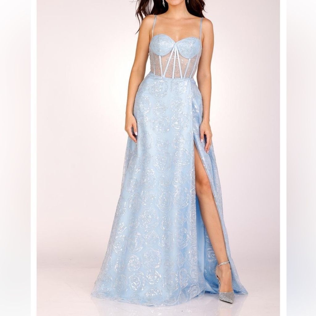 NBDN Nobrandedon Lucci Lu gown sz 8 coral NWT Size M / US 6-8 / IT 42-44 - 5 Thumbnail