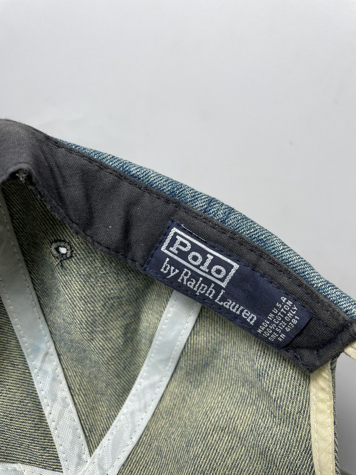 Polo Ralph Lauren Rare🔥Vintage Polo Jeans Polo Ralph Lauren Hat Cap Denim Size ONE SIZE - 8 Thumbnail