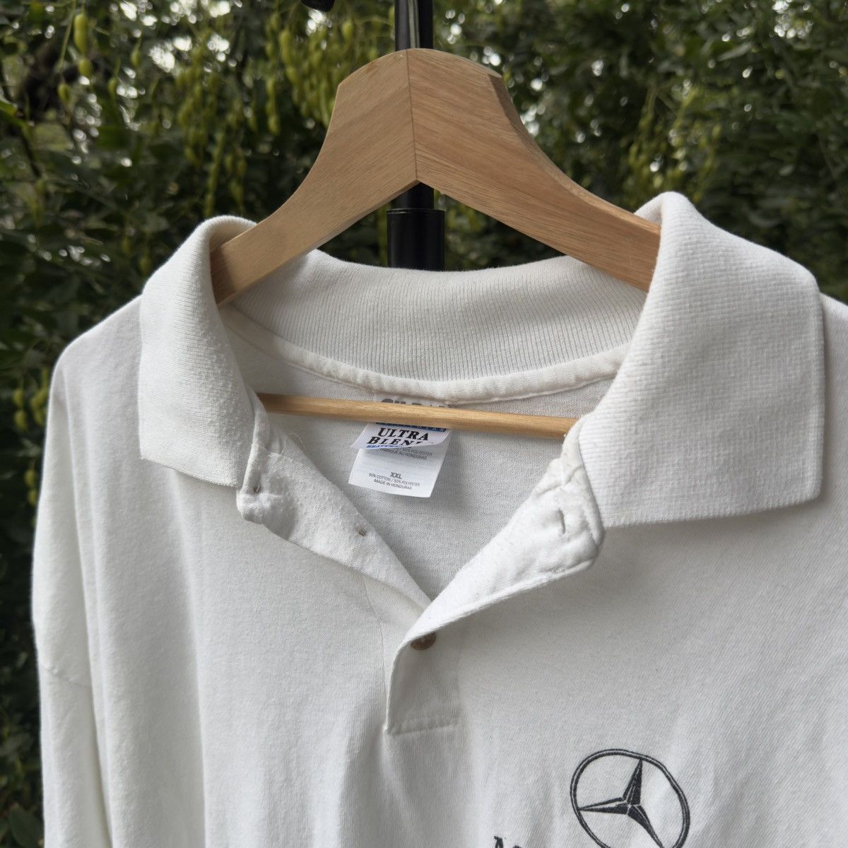 Vintage Vintage Mercedes Benz Polo Shirt ERD Grunge Chrome Size US XXL / EU 58 / 5 - 2 Thumbnail