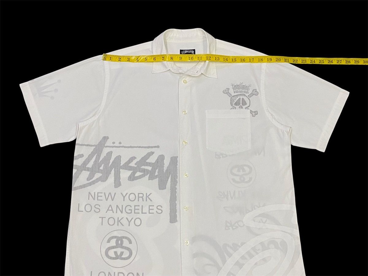 Stussy Stussy New York Printed Upside Down Button Ups Shirt Size US L / EU 52-54 / 3 - 16 Thumbnail