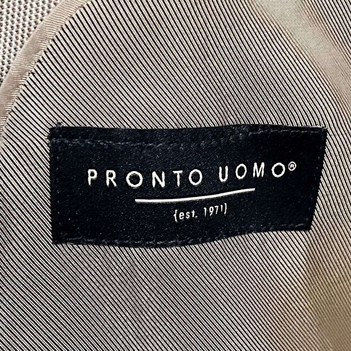 Pronto Uomo Pronto Uomo Sport Coat Beige Wool Blend Knit Two Button Double Vented Lined 50L Mens Size US XS / EU 42 / 0 - 3 Thumbnail