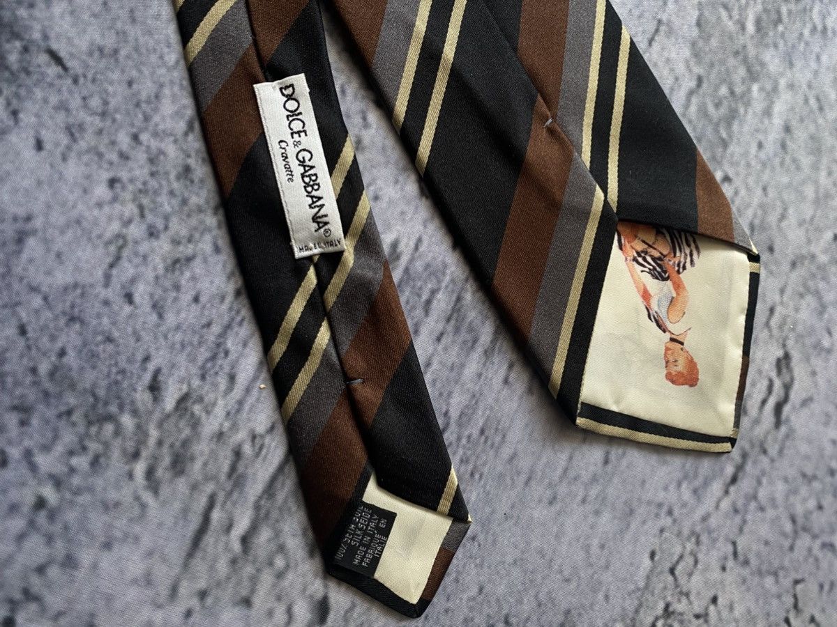 Dolce & Gabbana Dolce & Gabbana Tie, Authentic Made in Italy Classic Striped Size ONE SIZE - 4 Thumbnail