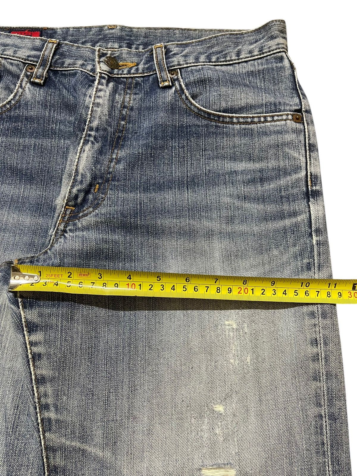 Edwin Vintage Edwin 503 Faded Wash Distressed Style Loose Jeans Size US 31 - 15 Thumbnail