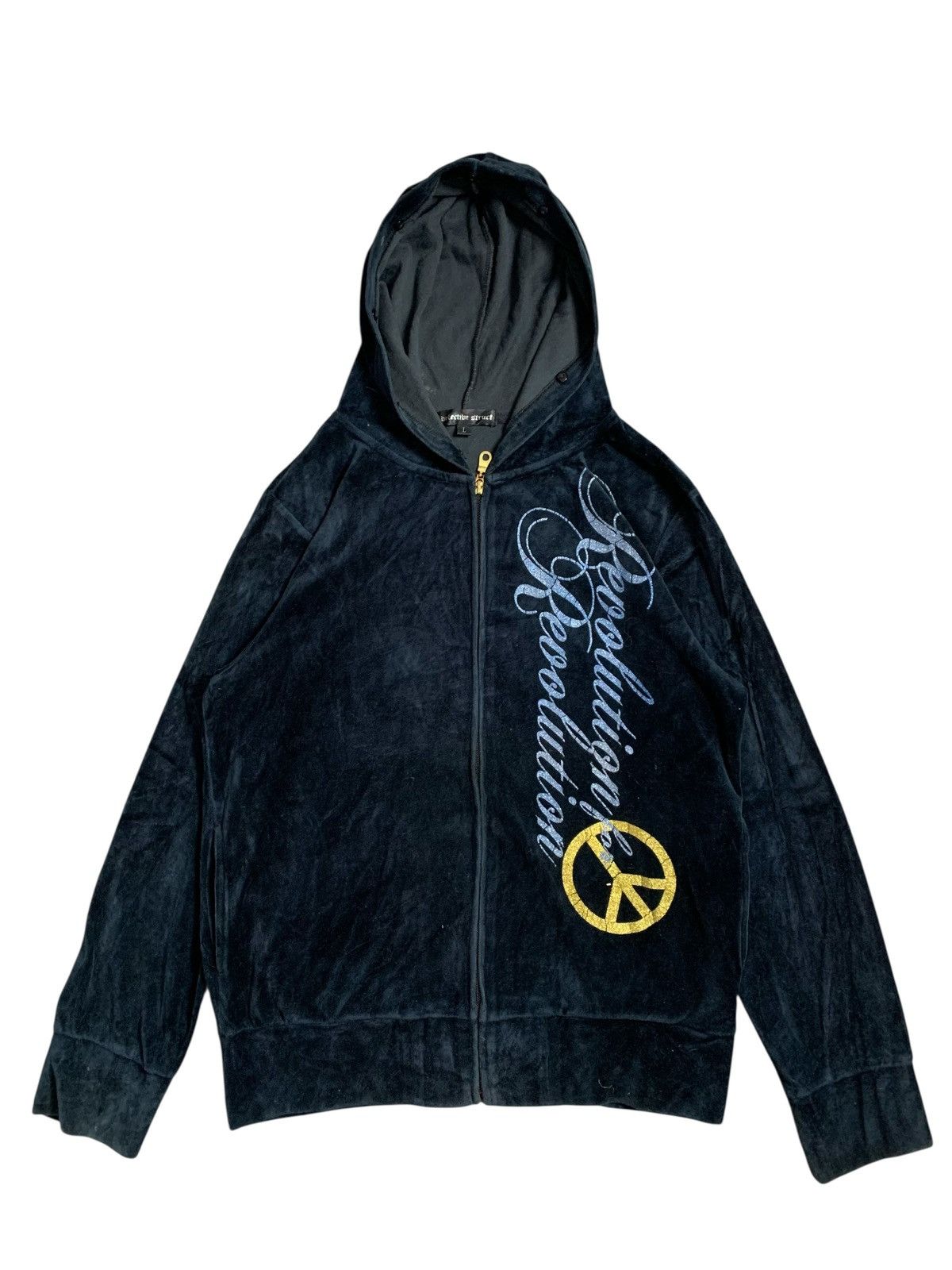 Archive DETECTIVE STRUCT VELVET ZIP HOODIE IFSIX LGB STYLE