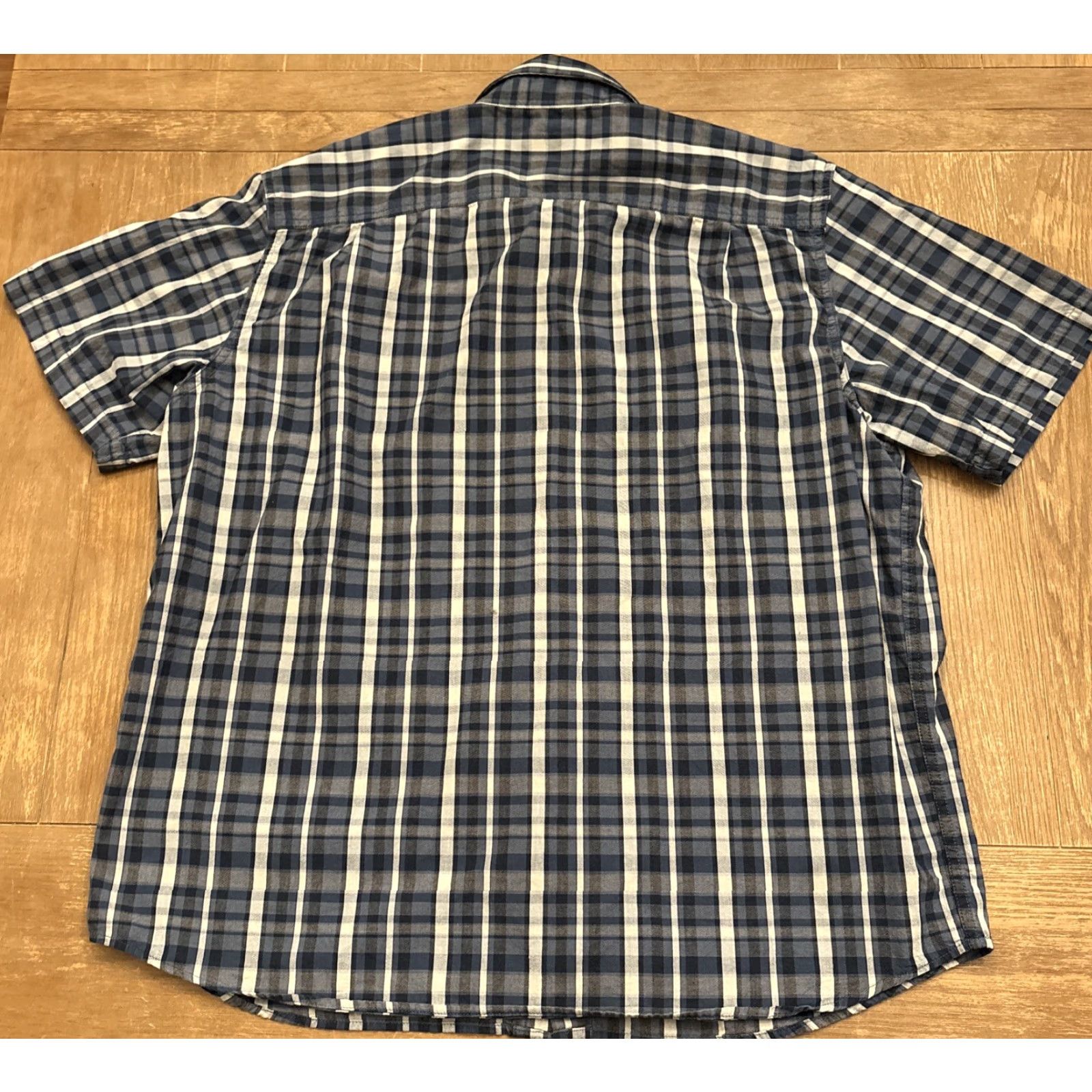 Carhartt Carhartt Shirt Men XL Blue Plaid Loose Fit Short Sleeve Button-Down Workwear Shirt Size US XL / EU 56 / 4 - 4 Thumbnail