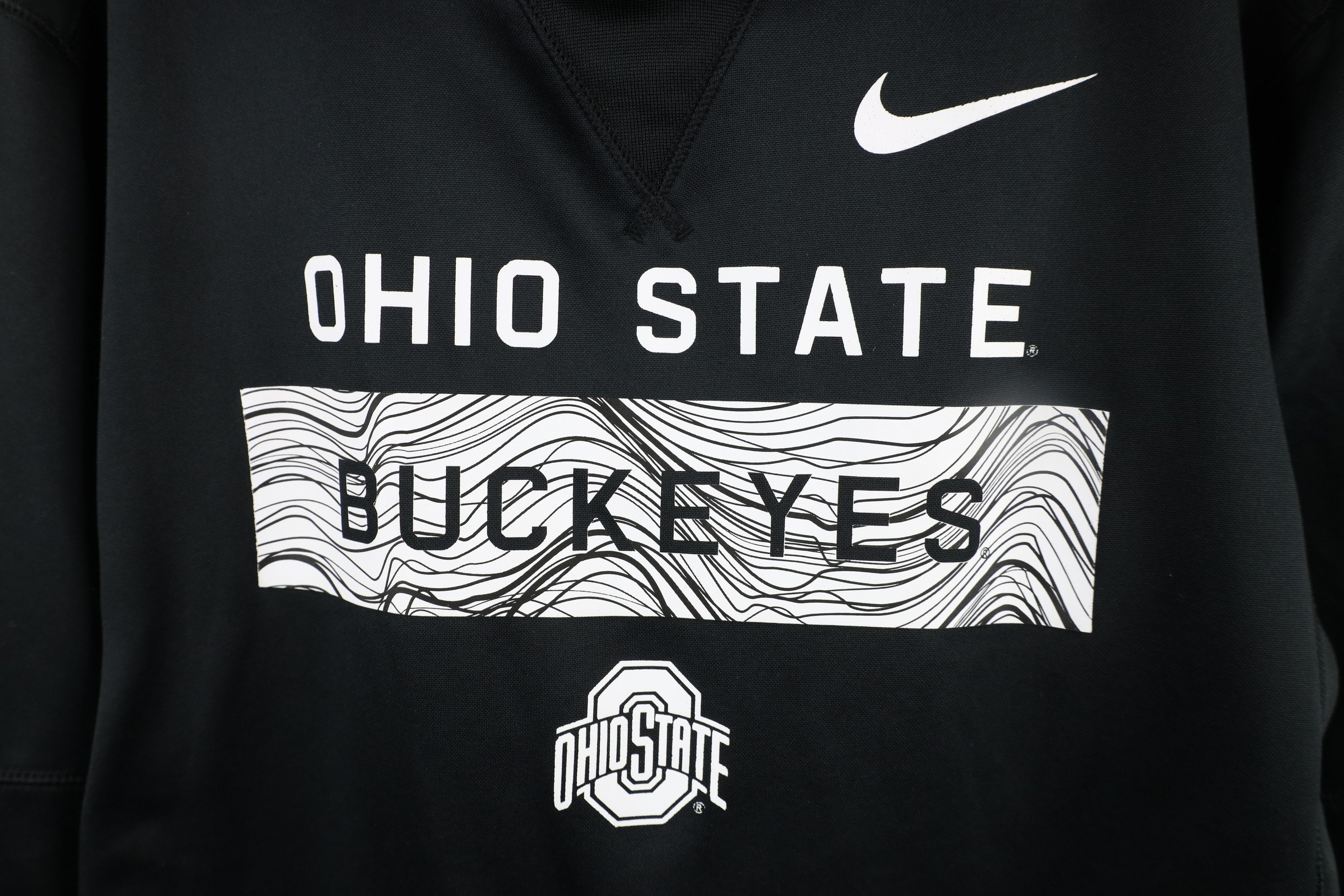 Nike × Vintage Nike Ohio State University Football Hoodie Sweatshirt Black Size US L / EU 52-54 / 3 - 4 Thumbnail