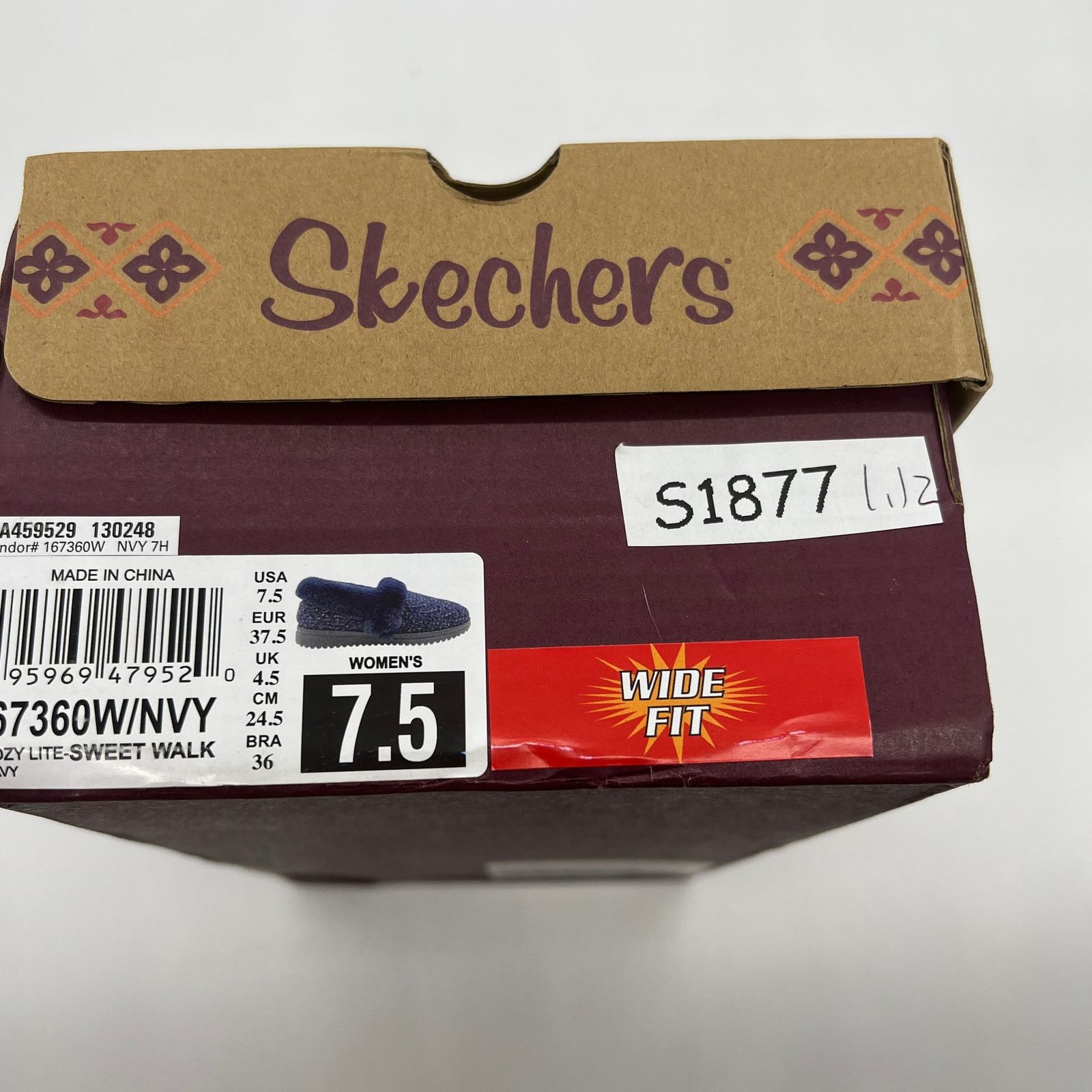 SKECHERS Skechers Shoes 7.5 Wide Cozy Lite Sparkle Knit Slippers Size US 7.5 / IT 37.5 - 10 Thumbnail