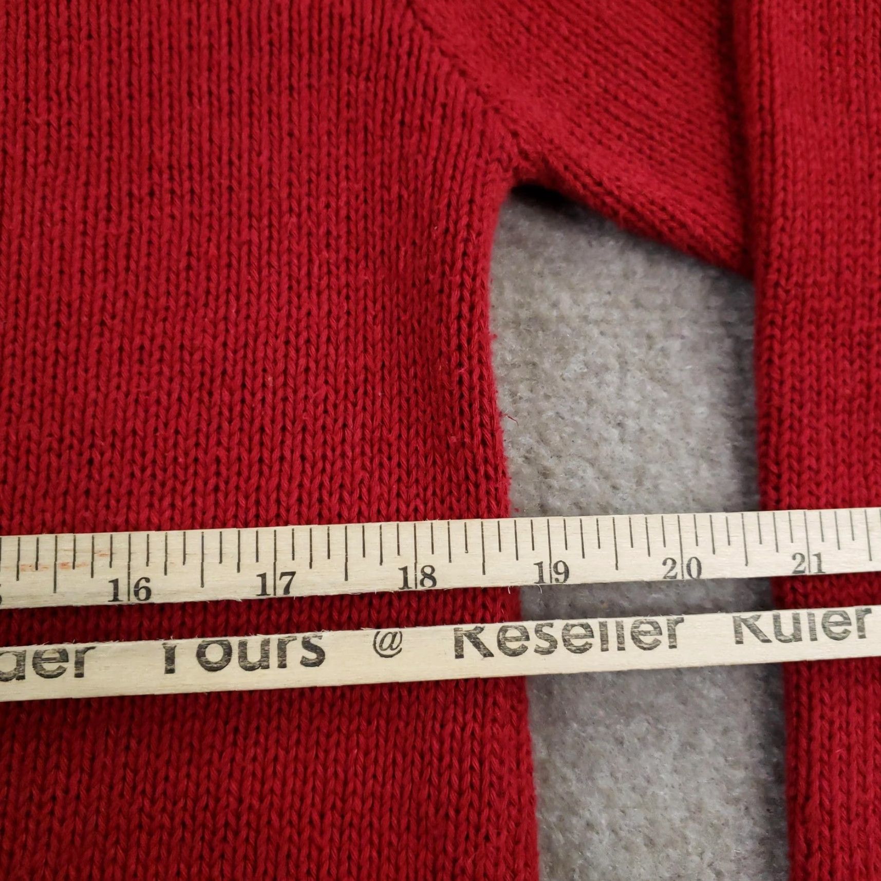 Ralph Lauren VINTAGE Ralph Lauren Polo Sport Sweater Womens Small Red Bear Equestrian Linen Size S / US 4 / IT 40 - 3 Thumbnail