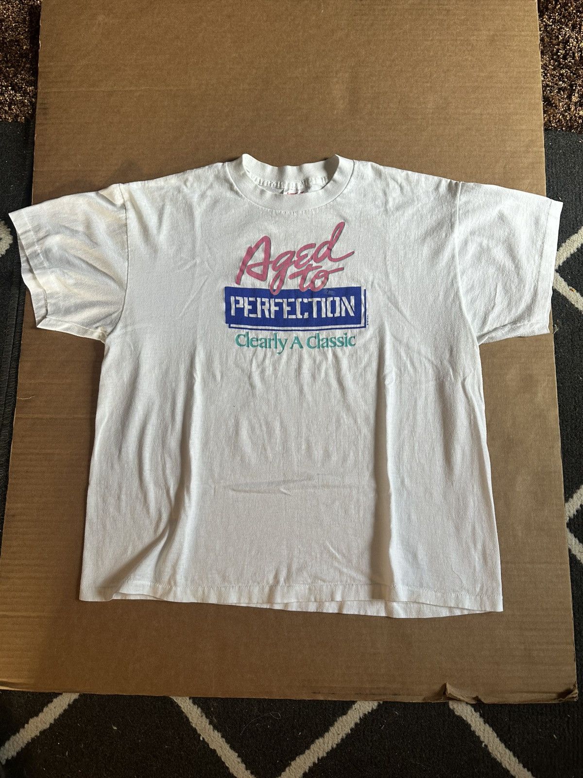 Vintage Vintage “aged to perfection” 1987 single stitch shirt Size US XL / EU 56 / 4 - 1 Thumbnail