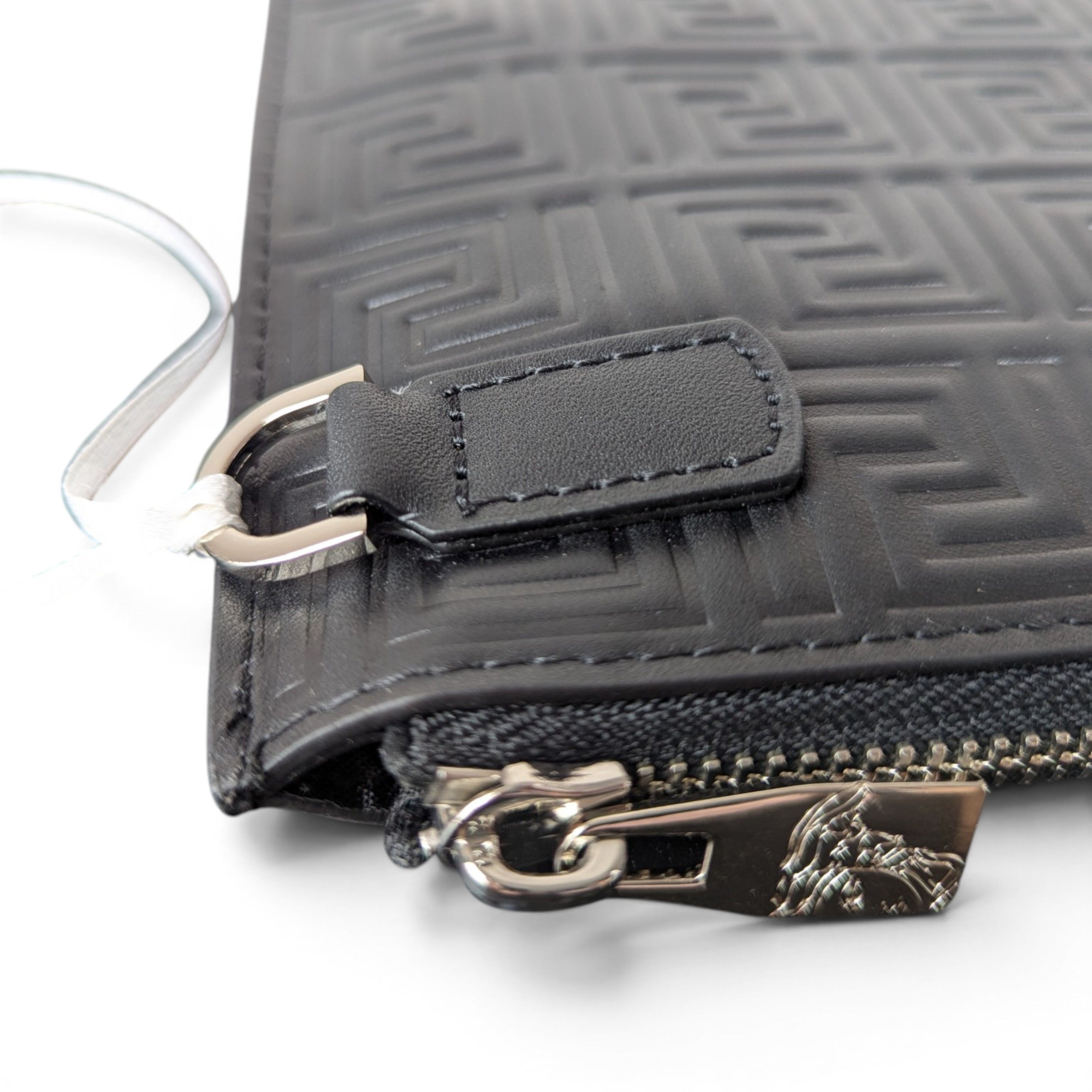Versace VERSACE COLLECTION BLACK POUCH WITH LOGO Size ONE SIZE - 4 Thumbnail