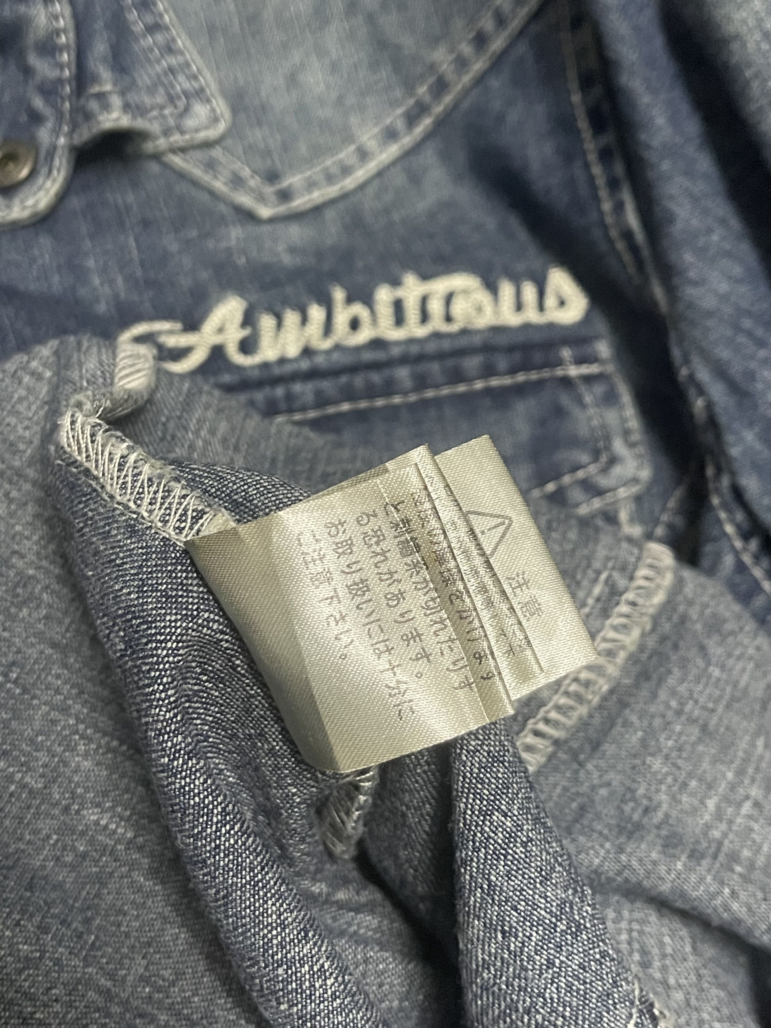 In The Attic Rare Vintage IN THE ATTIC Ambitious Denim Jeans Shirt Size US L / EU 52-54 / 3 - 11 Thumbnail