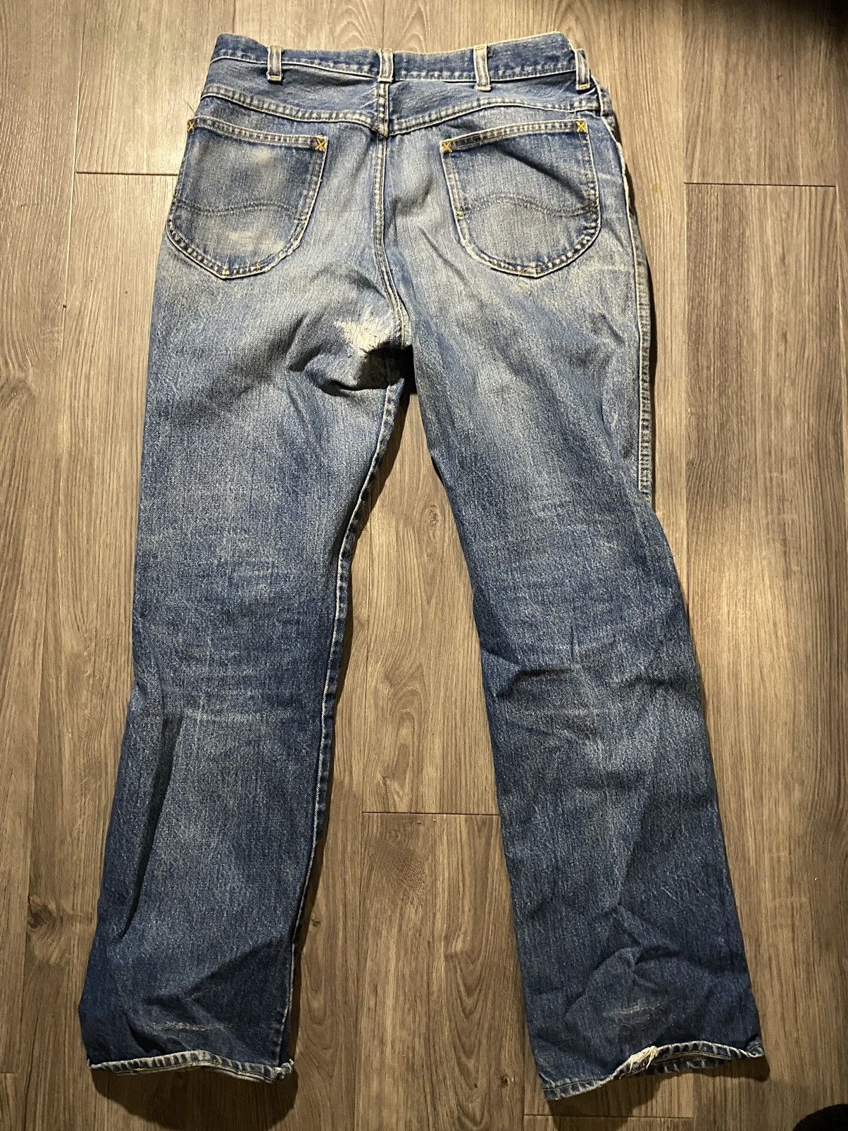 Vintage vintage faded lee jeans Size US 30 / EU 46 - 2 Thumbnail