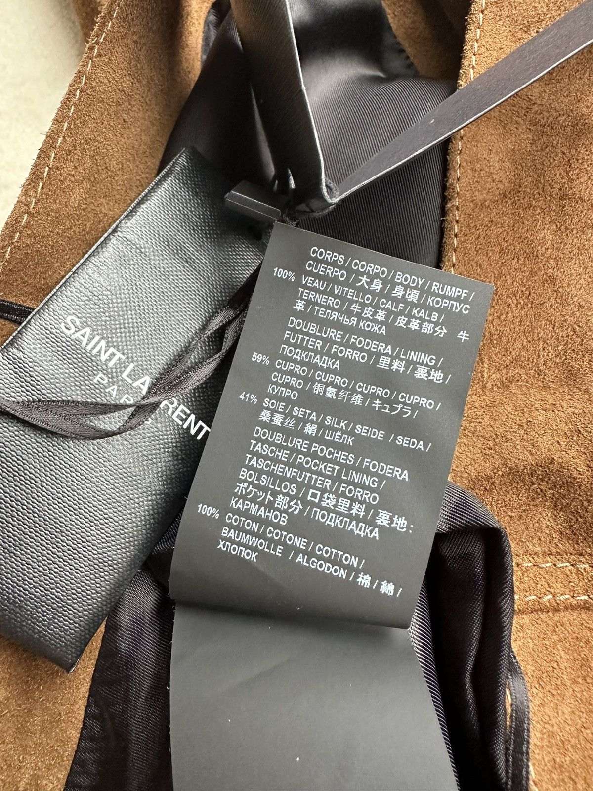 Saint Laurent Paris SS20 $3k+ 🤑 Saint Laurent suede leather pants trousers Size US 32 / EU 48 - 24 Thumbnail