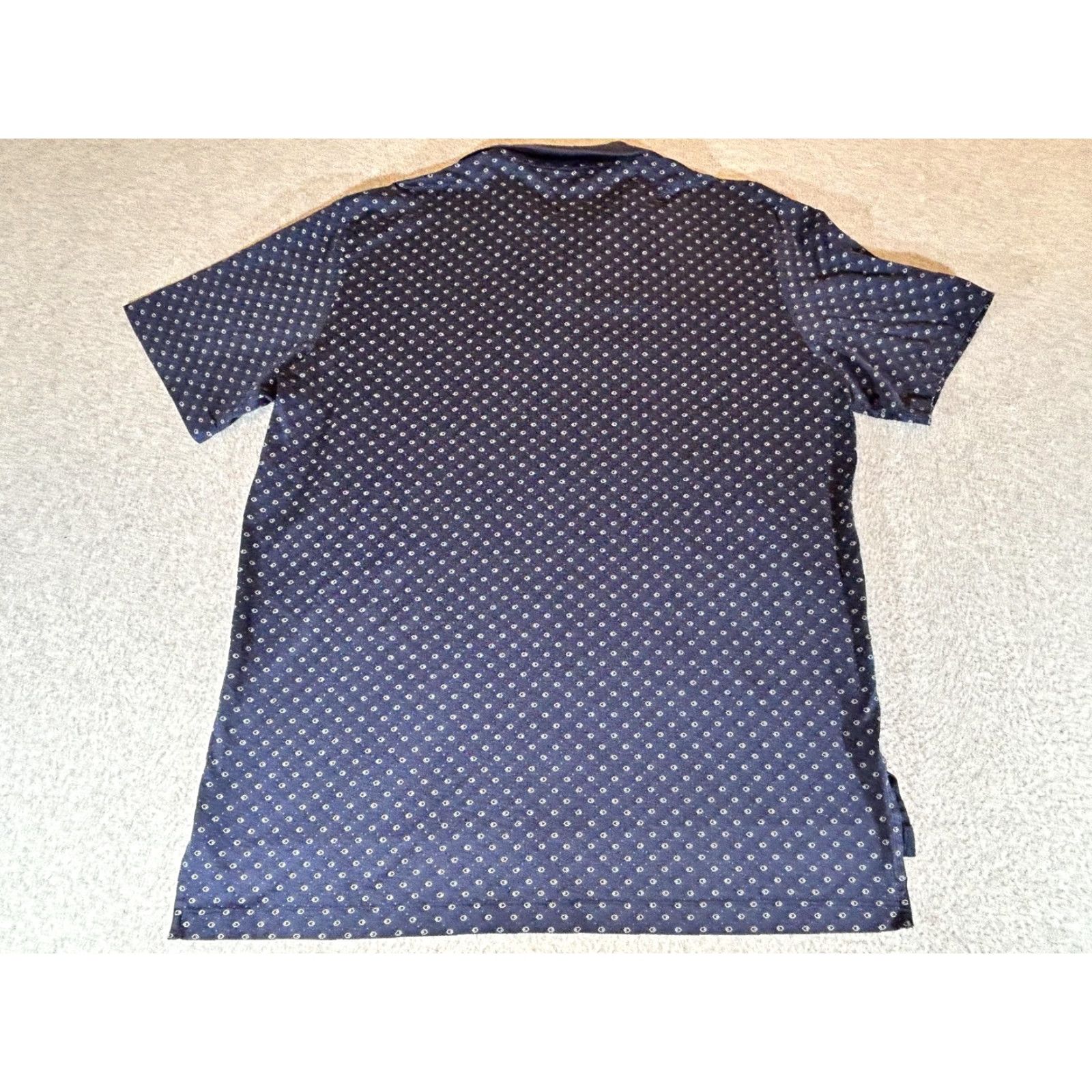 Polo Ralph Lauren Ralph Lauren Polo Golf Mens Large Polo Shirt Blue AOP Geometric Print 100% Pima Cotton Collared Short Sleeve Size US L / EU 52-54 / 3 - 7 Thumbnail