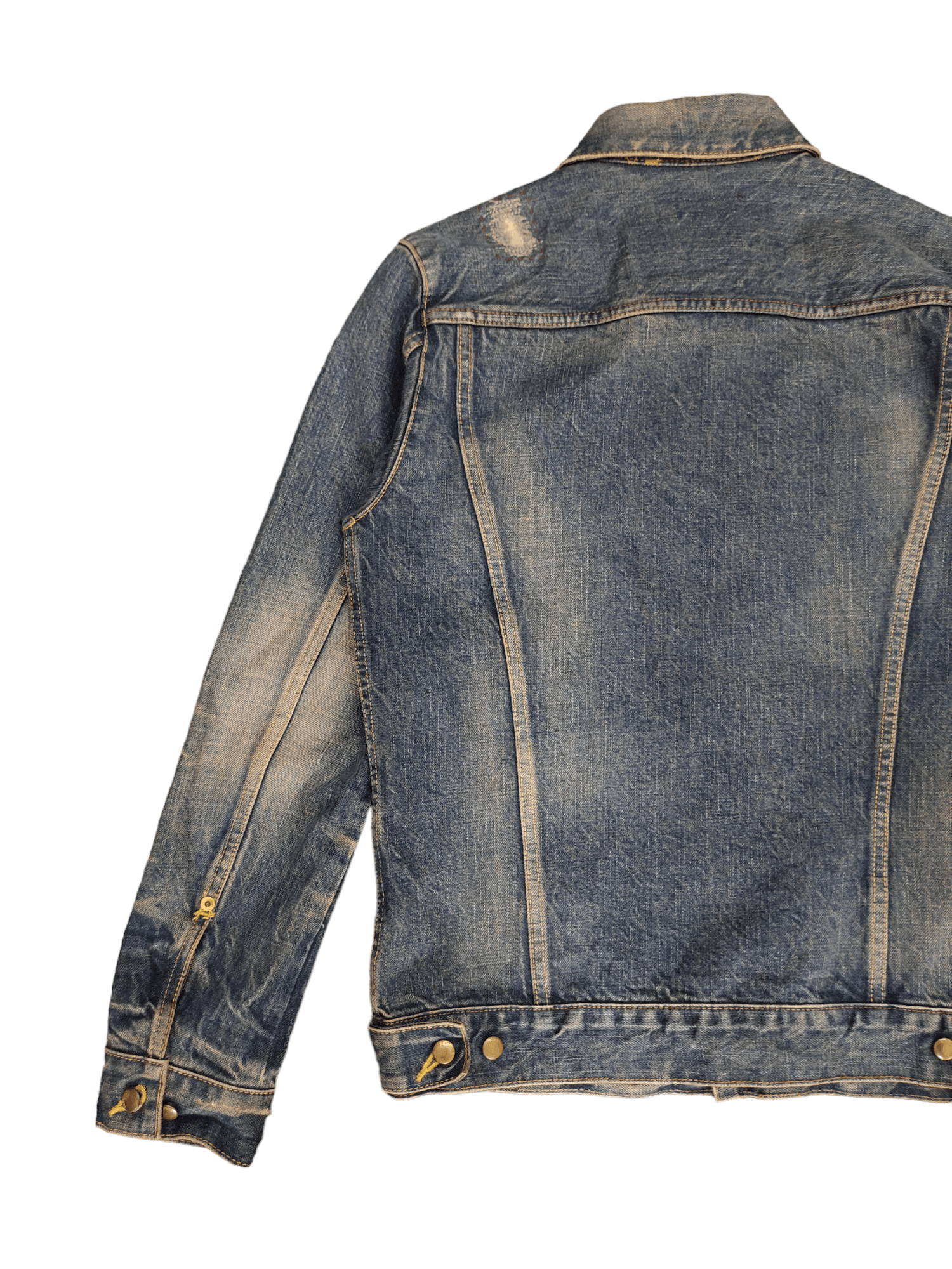 If Six Was Nine Rico Japan Double Pocket Distress Faded Denim Jacket Size US M / EU 48-50 / 2 - 14 Thumbnail