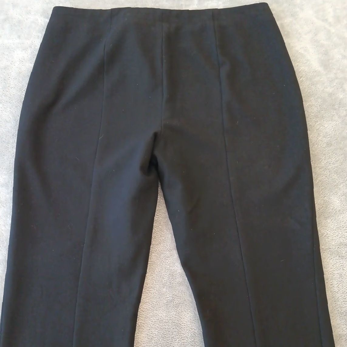 Talbots Talbots Modern Dress Pants Womens Size 12 Black Side Zip 36x31 Mid Rise Pants Women Black Dress Size 34" / US 12 / IT 48 - 7 Thumbnail