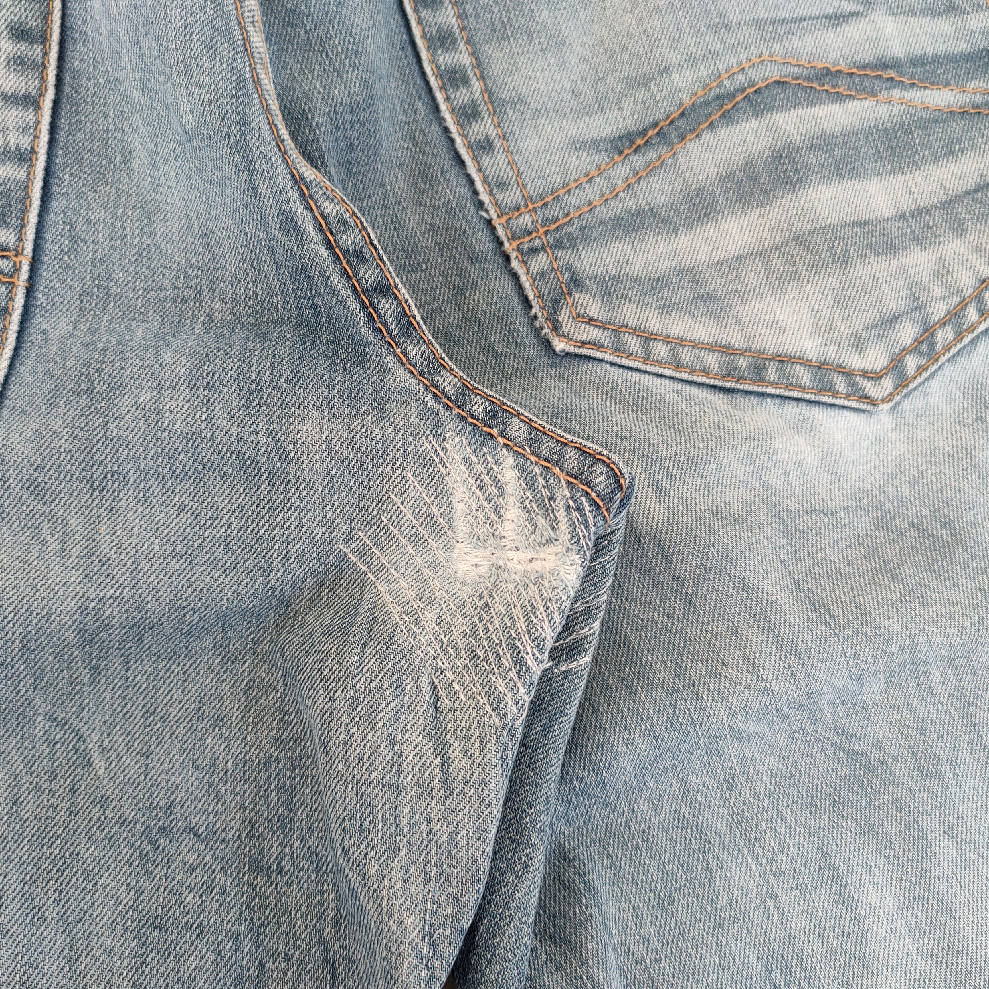 Armani Exchange # VINTAGE ARMANI EXCHANGE FADED JEANS PANTS Size US 35 - 13 Thumbnail