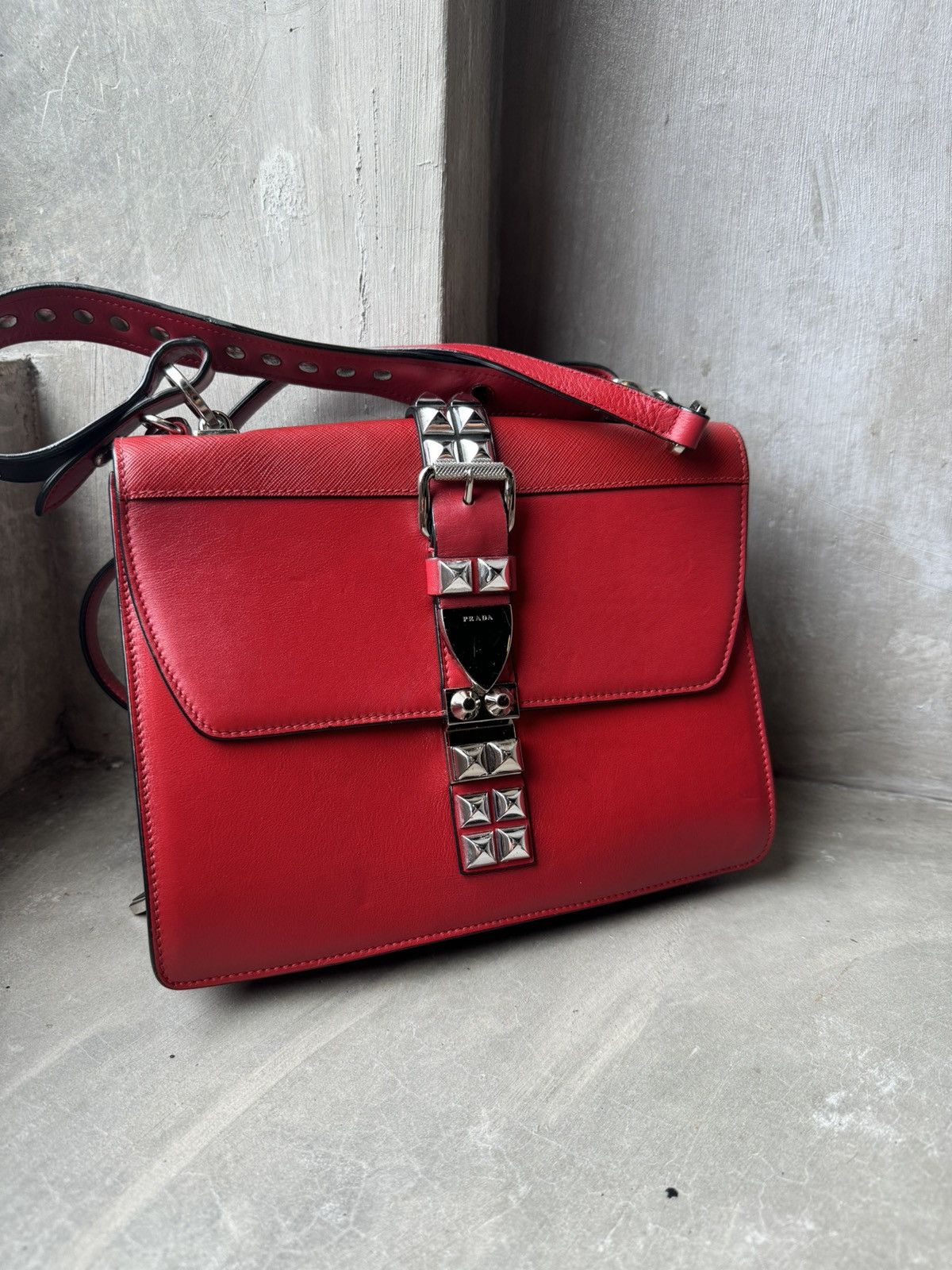 Prada PRADA City Calf & Saffiano Elektra Shoulder Size ONE SIZE - 2 Thumbnail