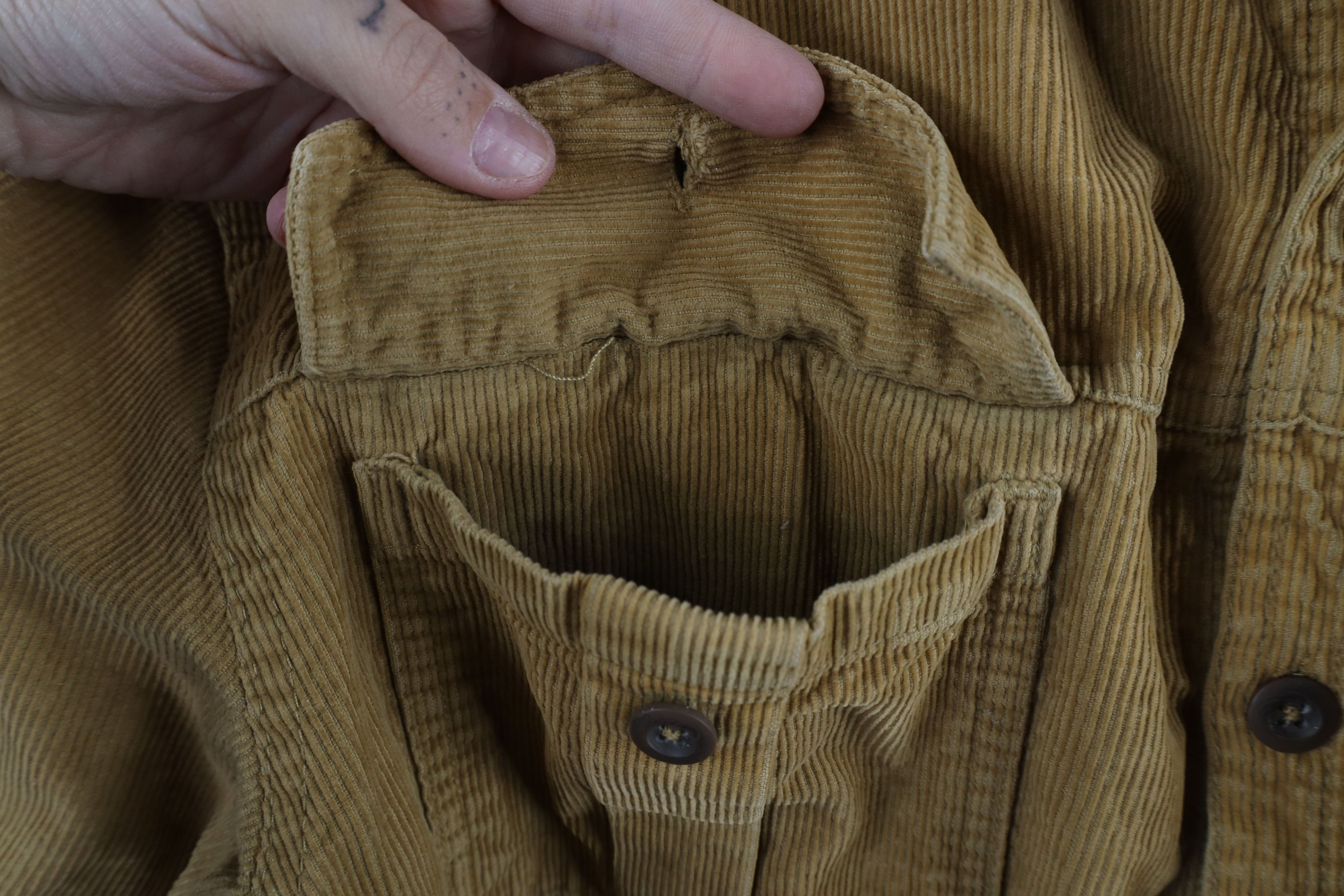 Vintage Vintage 90s Streetwear Flannel Lined Corduroy Shirt Jacket Size US L / EU 52-54 / 3 - 7 Thumbnail