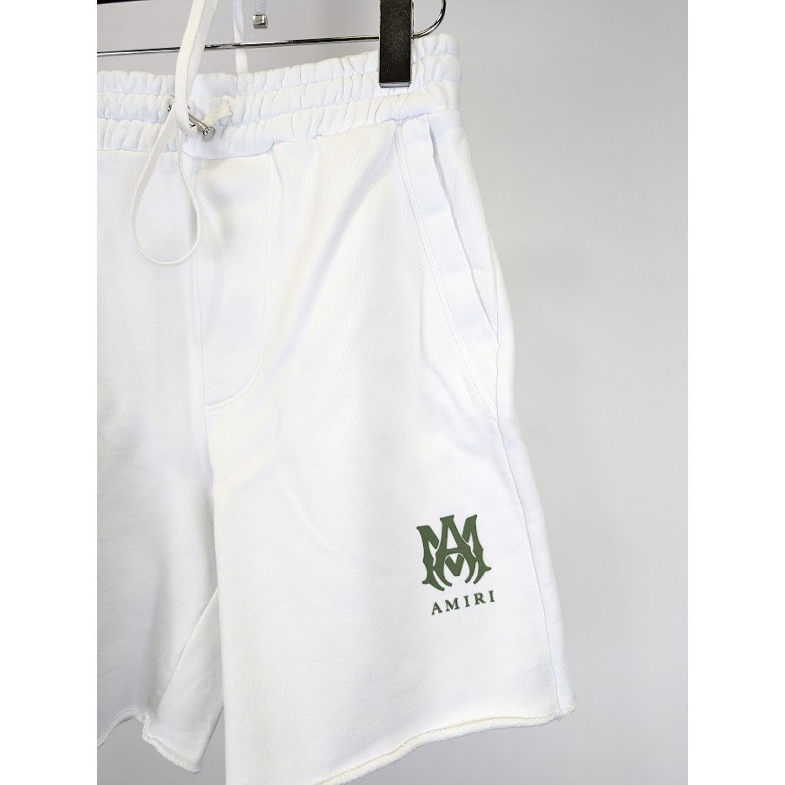 Amiri o1rshd1 MA Logo Sweatshorts in White Size US 30 / EU 46 - 7 Thumbnail