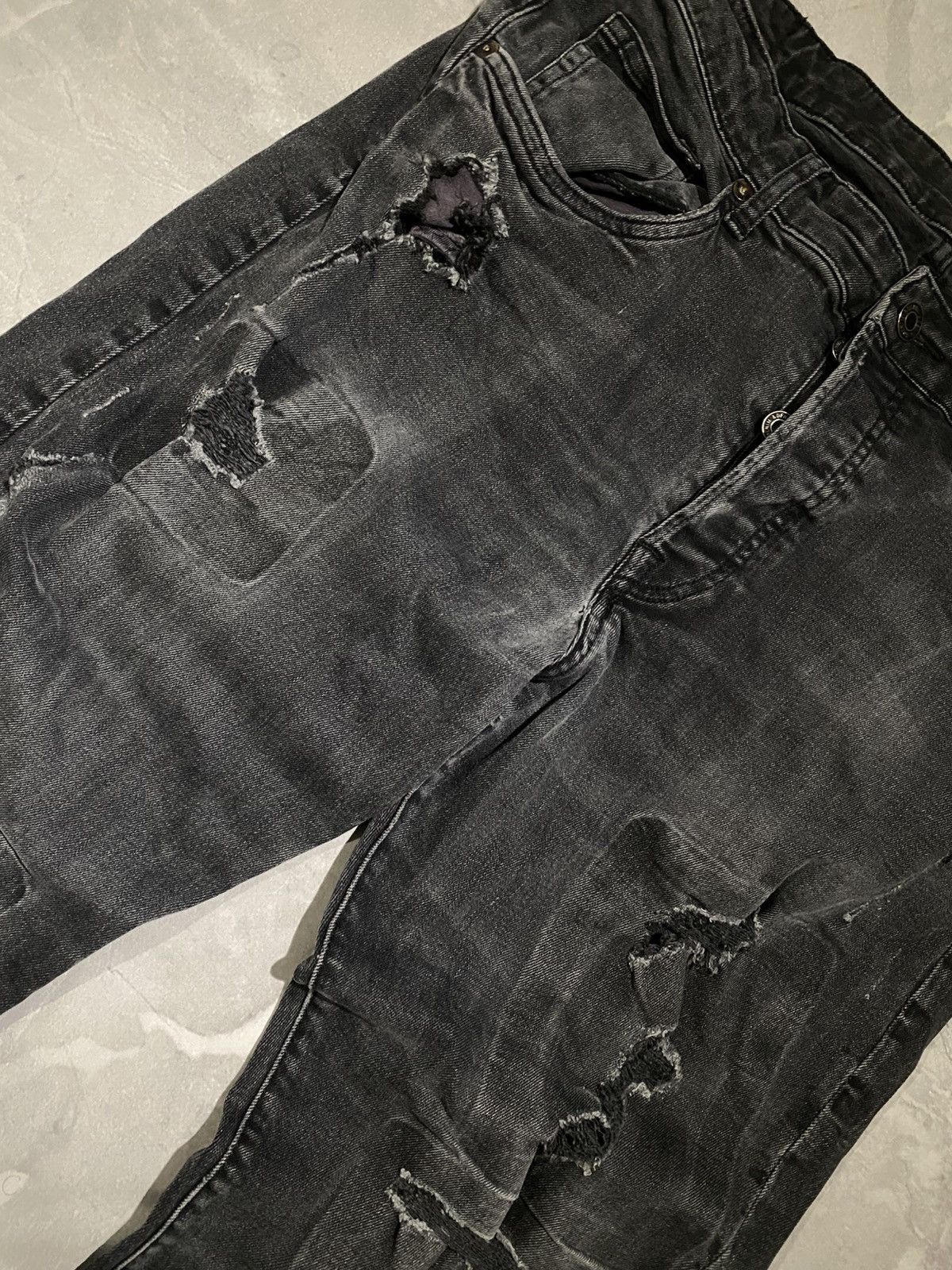 Vintage Ripped Distressed Fresh Sexy One/ Rep Vintage Avan Garde Size US 34 / EU 50 - 4 Thumbnail