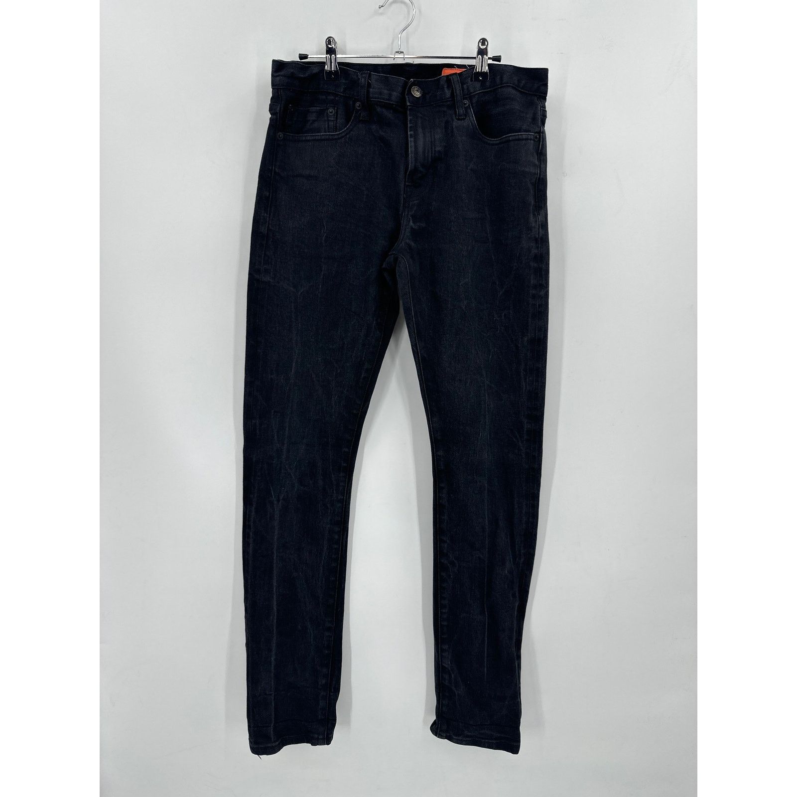 Jean Shop Jean Shop Jim Stretch Selvedge Jeans in Raw Black Size 33 Size US 33 - 3 Thumbnail