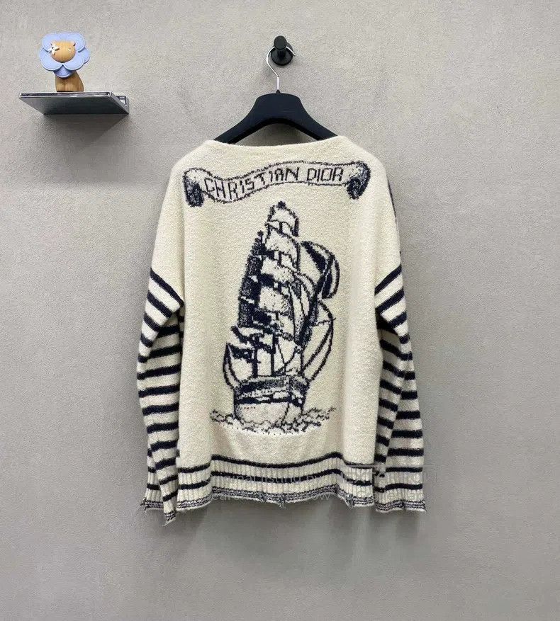 Dior Dior Beige striped sweater Size XS / US 0-2 / IT 36-38 - 3 Thumbnail