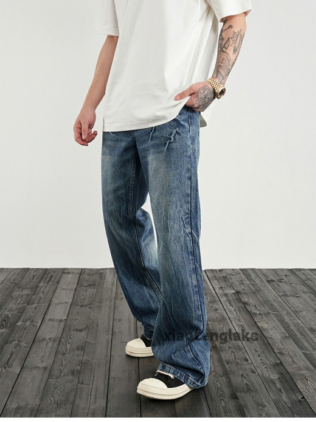 Jean × Vintage washed faded cleanfit yuppie utility bootcut jeans Size US 32 / EU 48 - 4 Thumbnail